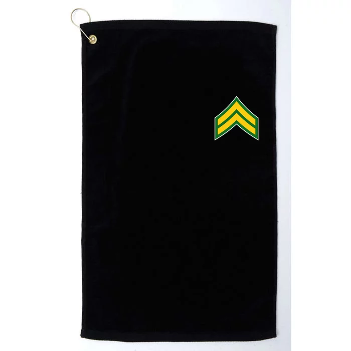 Corporal Military Badge Platinum Collection Golf Towel