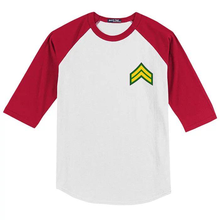 Corporal Military Badge Kids Colorblock Raglan Jersey