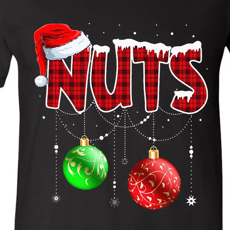 Christmas Matching Couple Family Chestnuts V-Neck T-Shirt