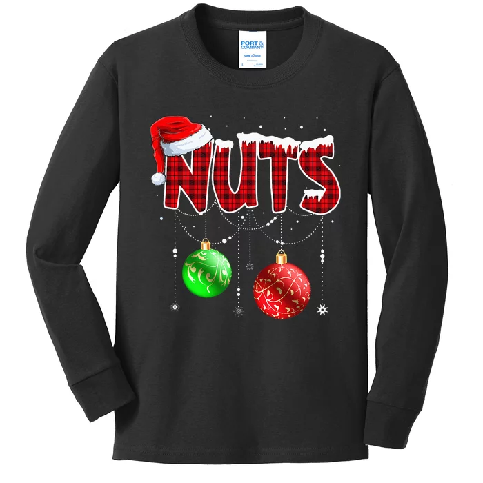 Christmas Matching Couple Family Chestnuts Kids Long Sleeve Shirt