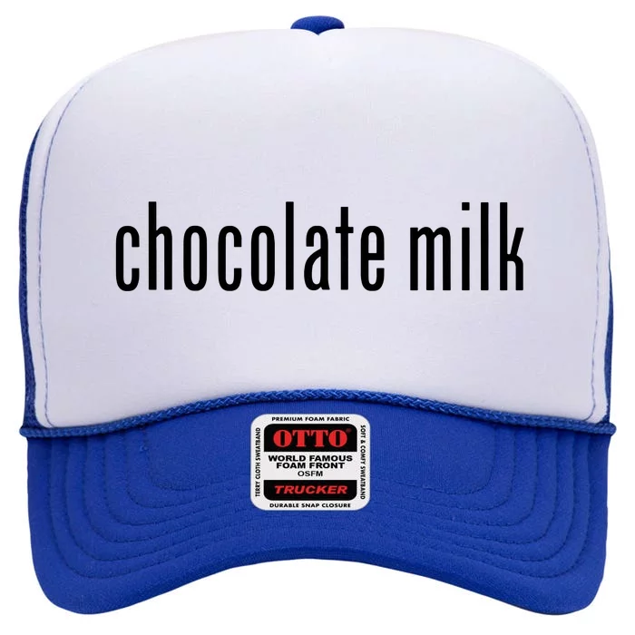 Chocolate Milk Costume Halloween Pretend Im Chocolate Milk High Crown Mesh Trucker Hat