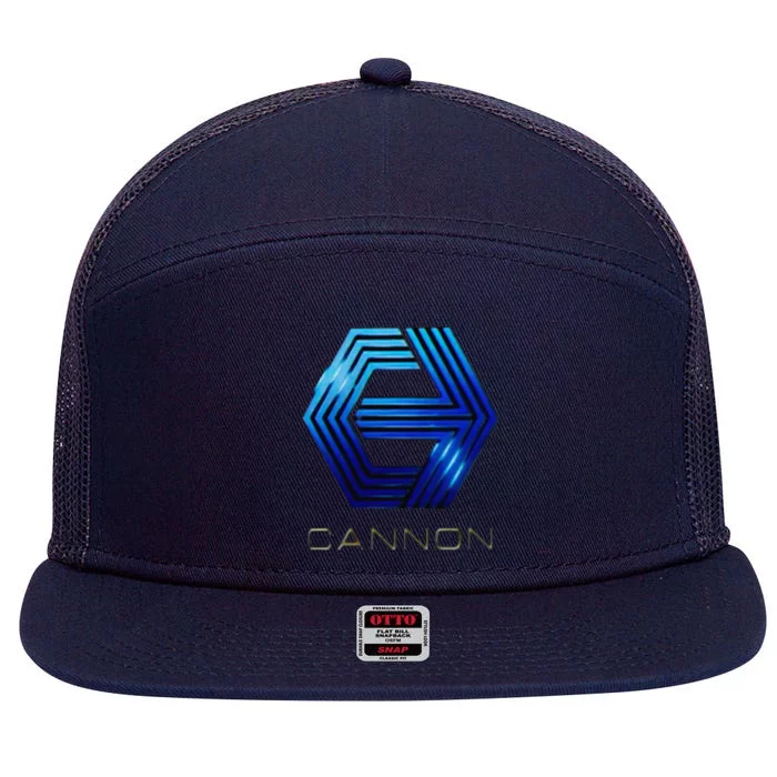 Cannon Movies 7 Panel Mesh Trucker Snapback Hat