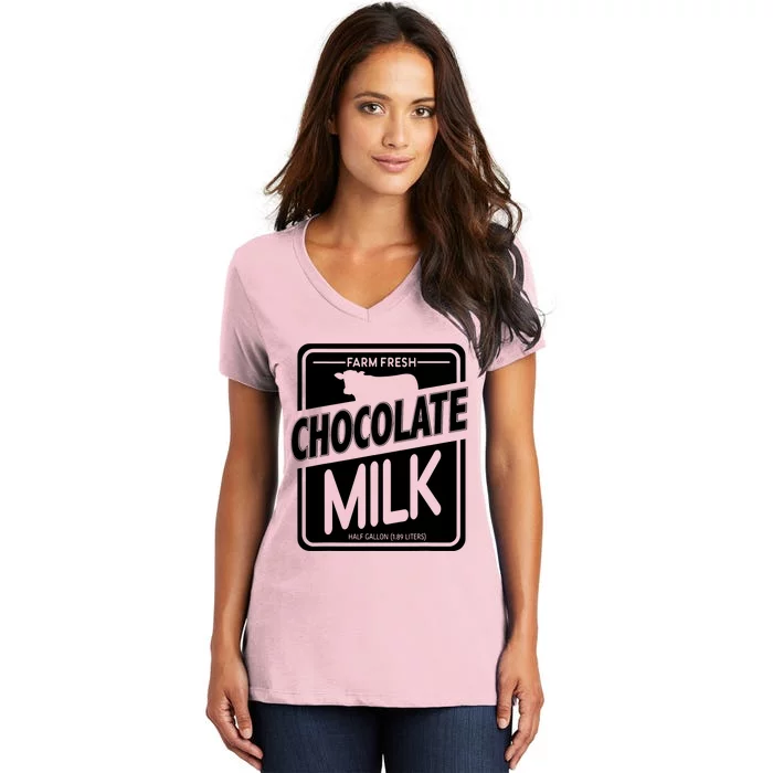 Chocolate Milk Costume T Chocolate Milk Women's V-Neck T-Shirt