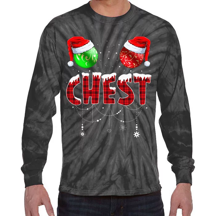 Christmas Matching Couple Family Chestnuts Tie-Dye Long Sleeve Shirt