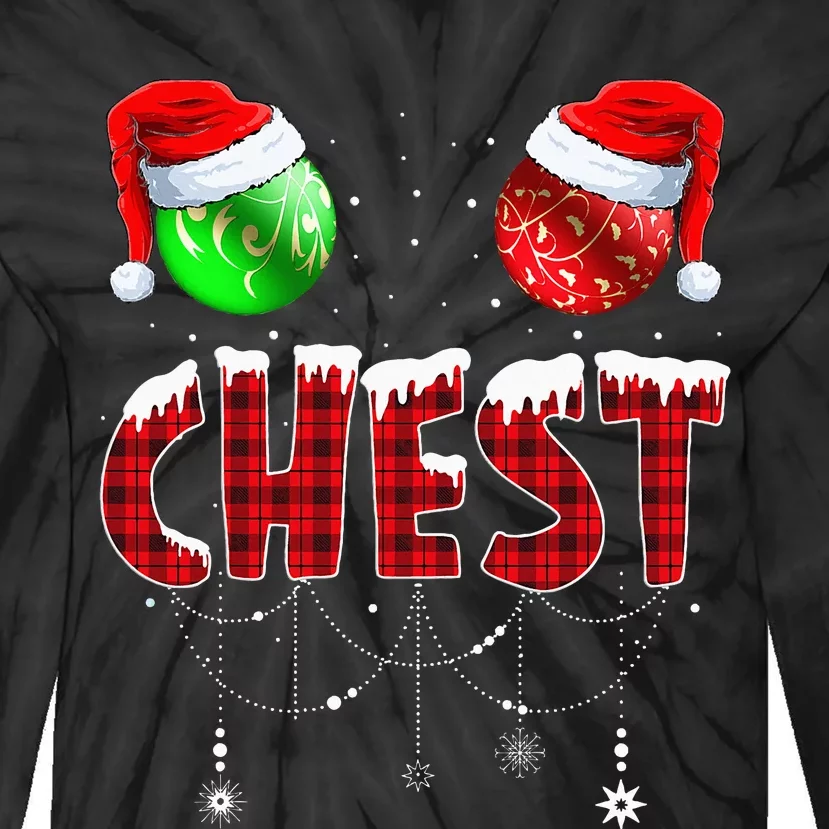 Christmas Matching Couple Family Chestnuts Tie-Dye Long Sleeve Shirt