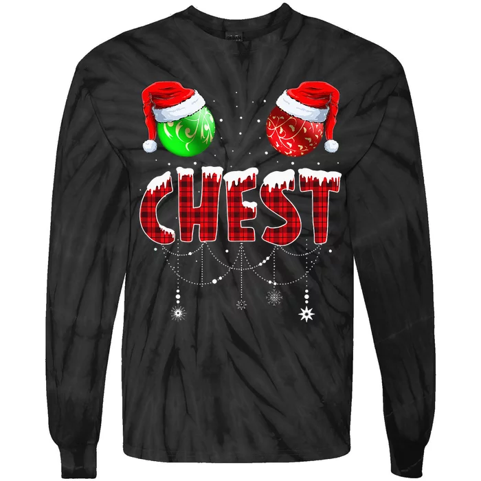 Christmas Matching Couple Family Chestnuts Tie-Dye Long Sleeve Shirt