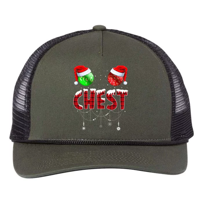 Christmas Matching Couple Family Chestnuts Retro Rope Trucker Hat Cap