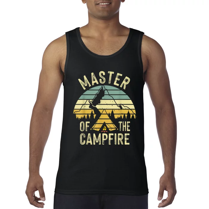 Cool Master Campfire Funny Camping Gift For Men Women Tank Top