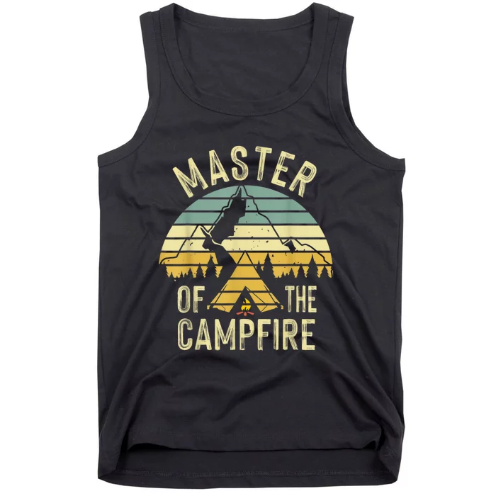 Cool Master Campfire Funny Camping Gift For Men Women Tank Top