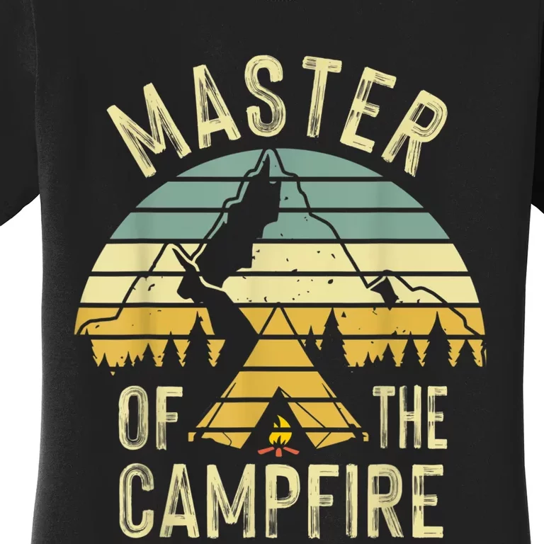 Cool Master Campfire Funny Camping Gift For Men Women Women's T-Shirt