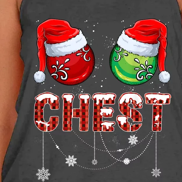 Christmas Matching Couple Family Chestnuts Women's Knotted Racerback Tank