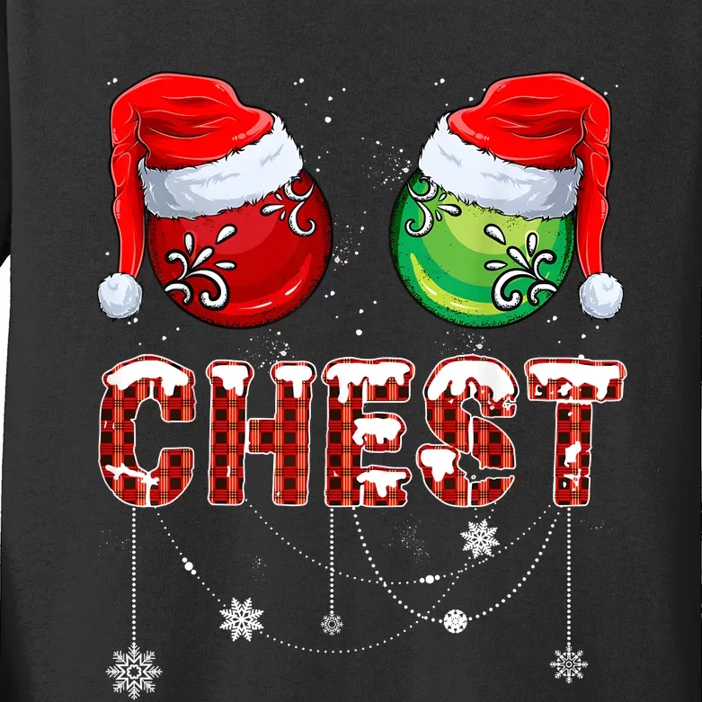 Christmas Matching Couple Family Chestnuts Kids Long Sleeve Shirt