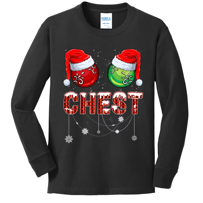 Christmas Matching Couple Family Chestnuts Kids Long Sleeve Shirt