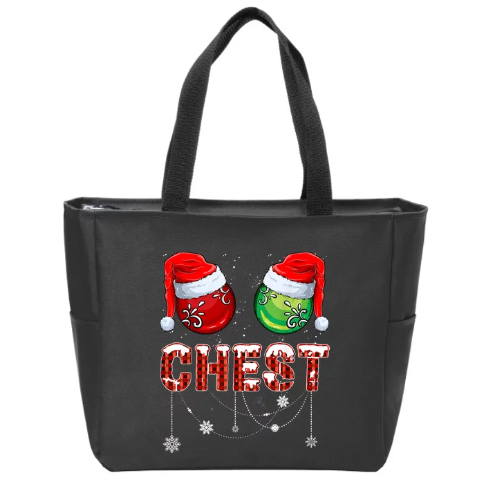 Christmas Matching Couple Family Chestnuts Zip Tote Bag