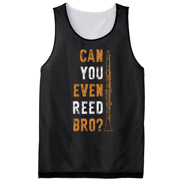 Clarinet Music Can You Even Reed Bro Funny Clarinetist Mesh Reversible Basketball Jersey Tank