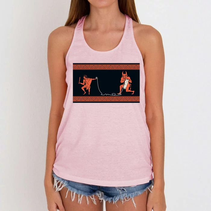 Crafty Minotaur Women's Knotted Racerback Tank