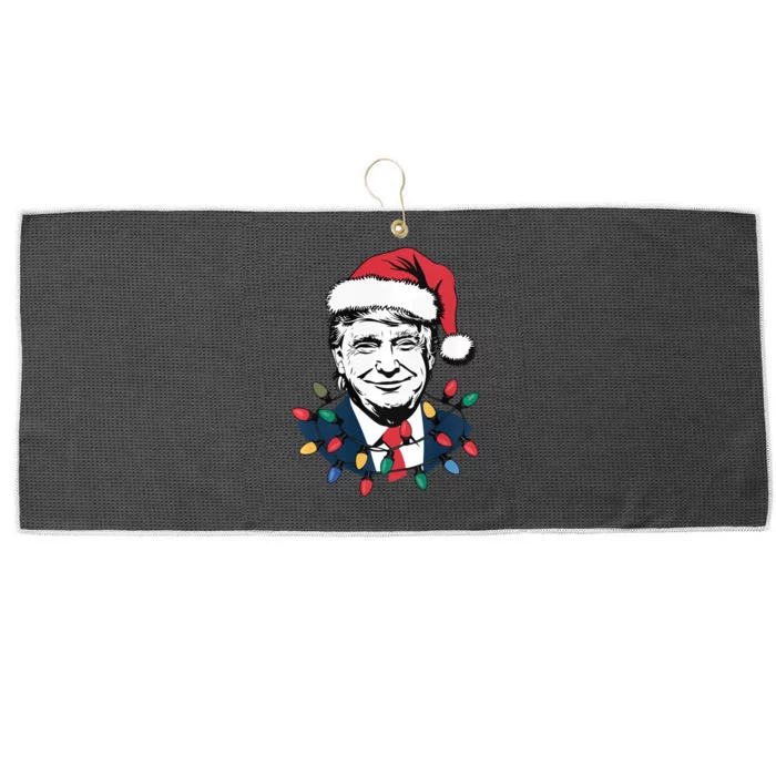 Christmas Maga Christmas Trump Funny Large Microfiber Waffle Golf Towel