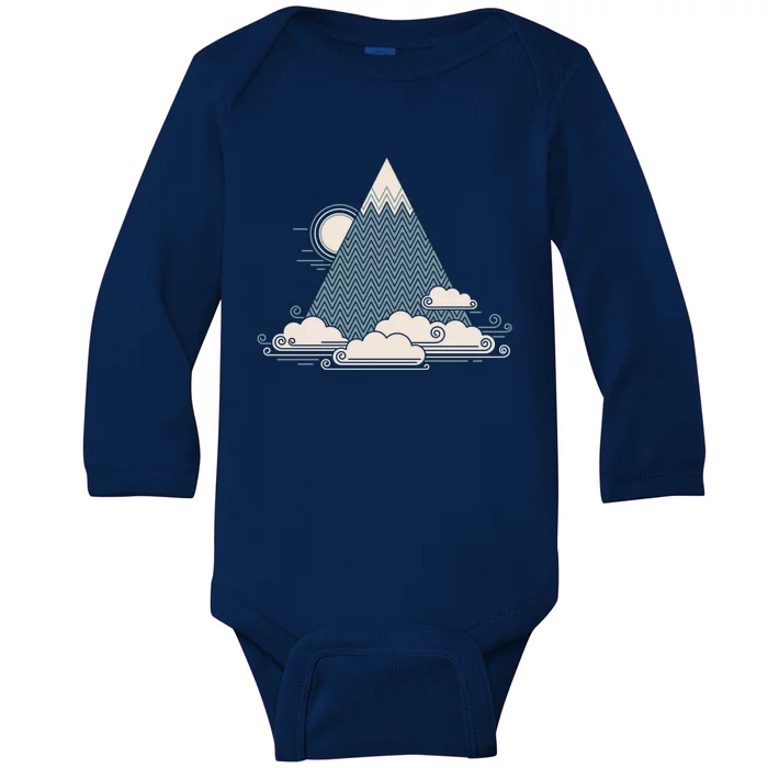 Cloud Mountain Baby Long Sleeve Bodysuit