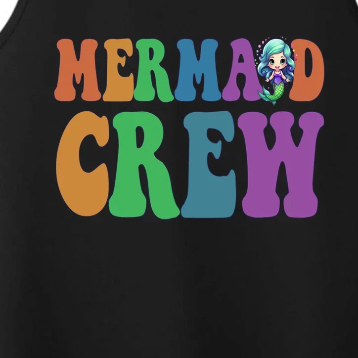 Cute Mermaid Crew Summer Sunshine Vacation Hello Beach Gift Performance Tank