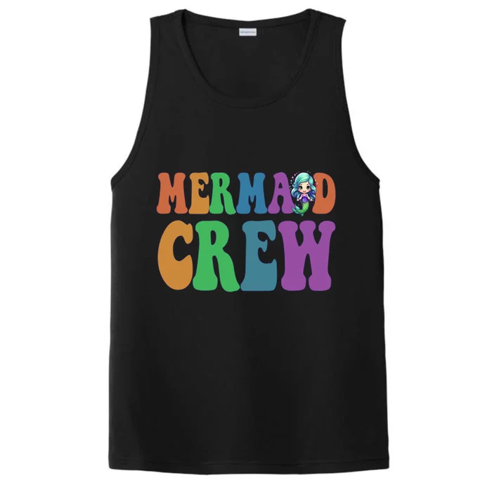 Cute Mermaid Crew Summer Sunshine Vacation Hello Beach Gift Performance Tank