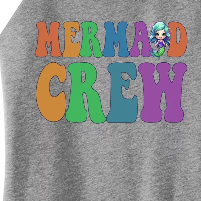 Cute Mermaid Crew Summer Sunshine Vacation Hello Beach Gift Women’s Perfect Tri Rocker Tank