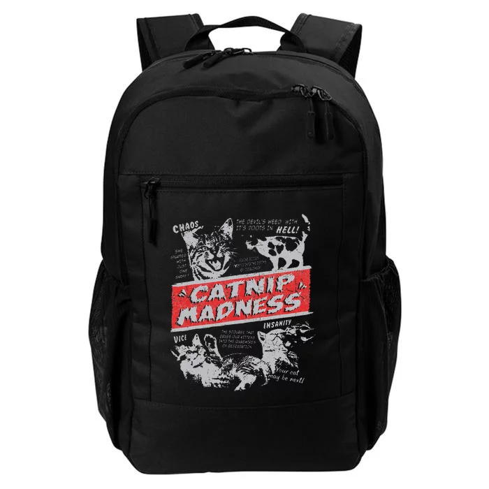 Catnip Madness Cute Kitten Funny Cat Women Vintage Daily Commute Backpack