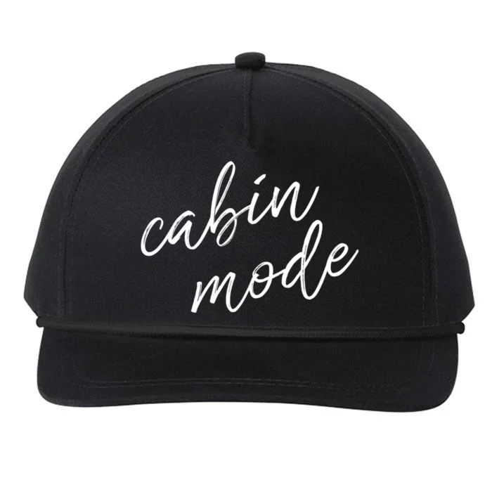 Cabin Mode Cabin Vacation Gift Snapback Five-Panel Rope Hat