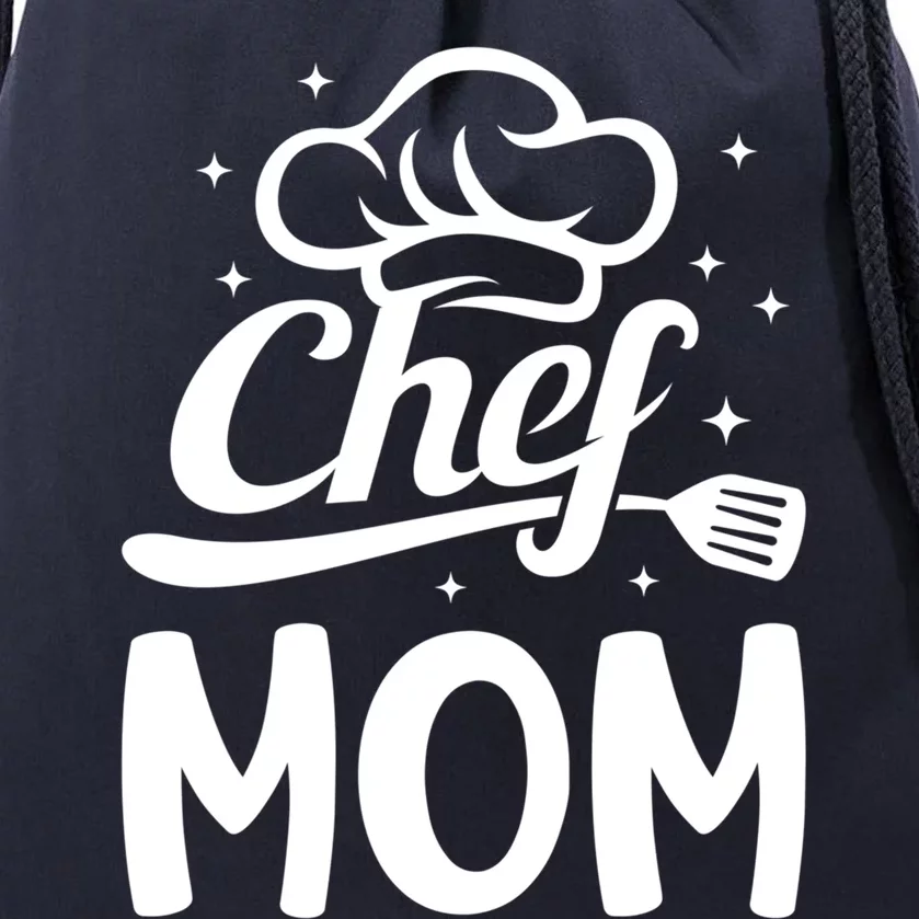 Chef Mom Culinary Mom Restaurant Cooking Kitchen Cooking Mom Cool Gift Drawstring Bag