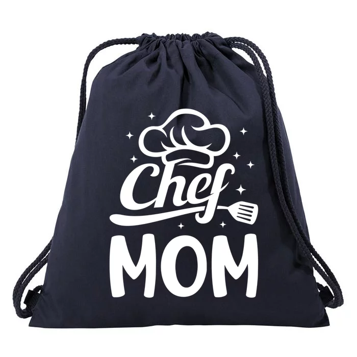 Chef Mom Culinary Mom Restaurant Cooking Kitchen Cooking Mom Cool Gift Drawstring Bag