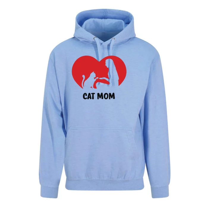 Cat Mom Cat Momma Cat Mommy Cat Mother Cat Heart Sweatshirt Unisex Surf Hoodie