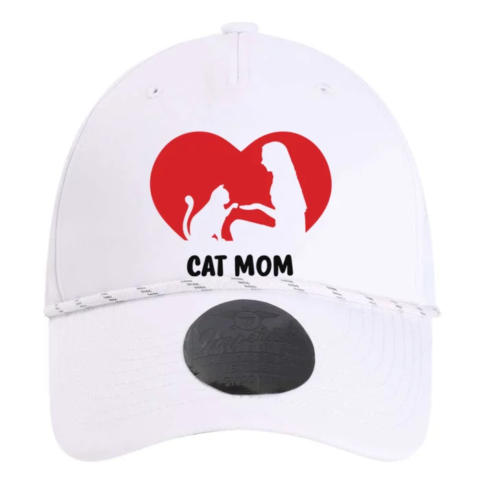 Cat Mom Cat Momma Cat Mommy Cat Mother Cat Heart Sweatshirt Performance The Dyno Cap