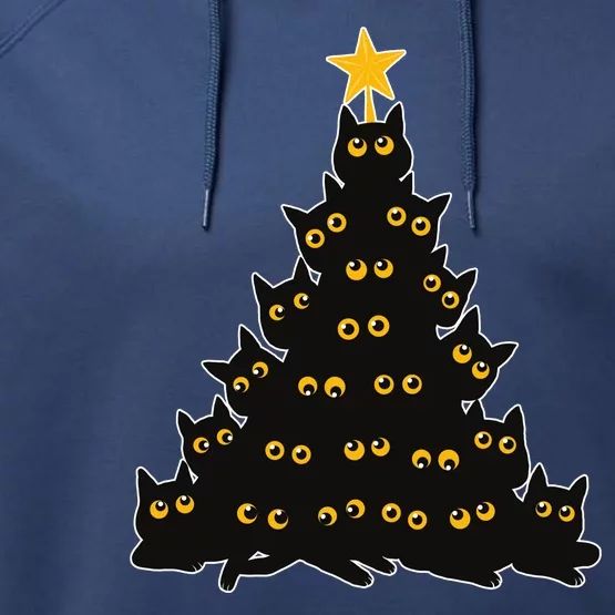 Christmas Meow Cute Cat Performance Fleece Hoodie