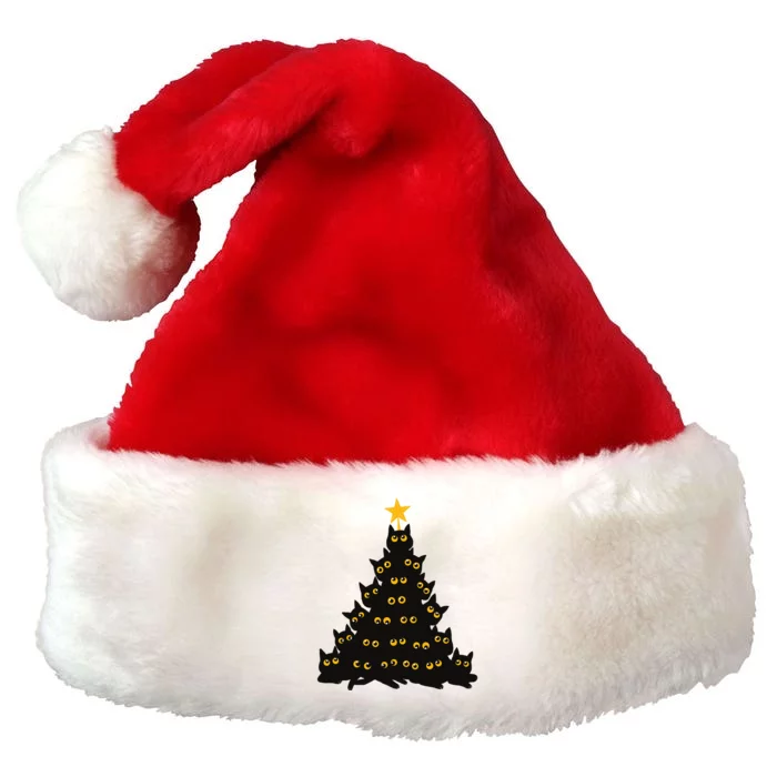 Christmas Meow Cute Cat Premium Christmas Santa Hat