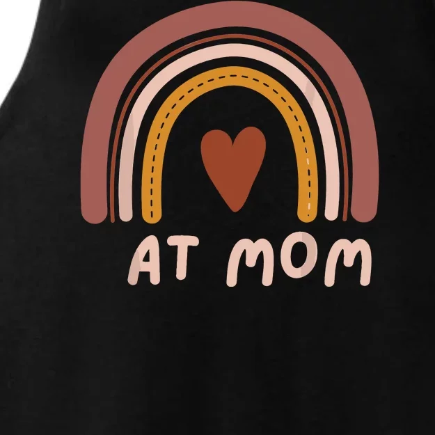 Cat Mom Cute Boho Rainbow Ladies Tri-Blend Wicking Tank