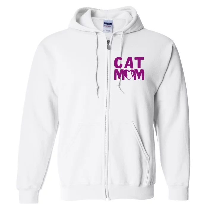 Cat Mom Full Zip Hoodie