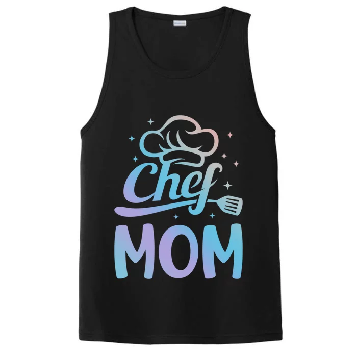 Chef Mom Culinary Mom Restaurant Family Cooking Culinary Mom Cool Gift Performance Tank