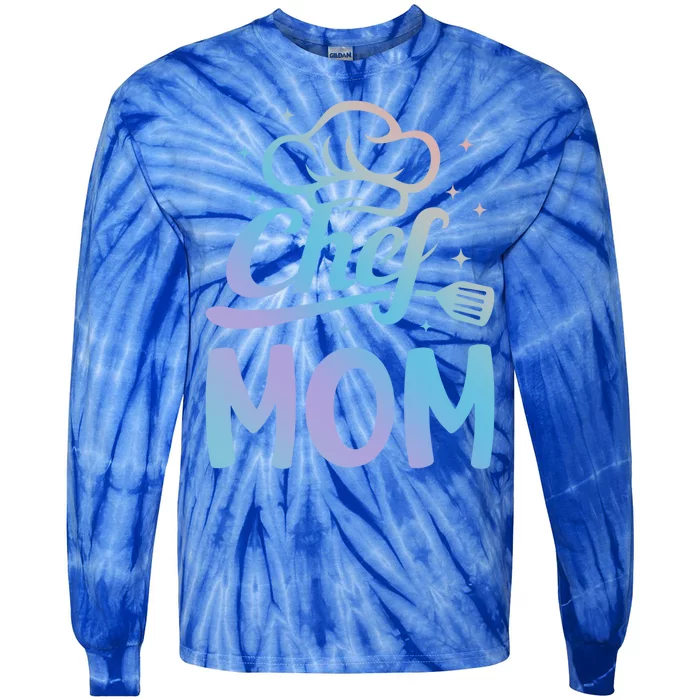 Chef Mom Culinary Mom Restaurant Family Cooking Culinary Mom Cool Gift Tie-Dye Long Sleeve Shirt