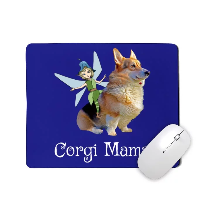 Corgi Mama Cute Pembroke Welsh Corgi And Fairy Retro Dog Lover Gift Mousepad