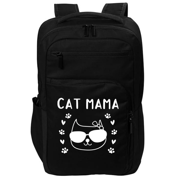 Cat Mama Cat Mom Cute Cat Lover I Cat Mama Gift Impact Tech Backpack