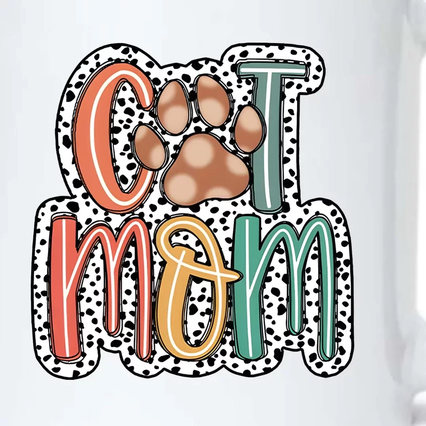 Cat Mom Cat Paw Mama Black Color Changing Mug