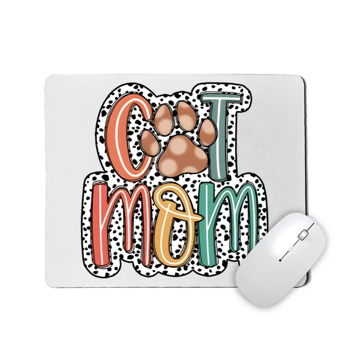 Cat Mom Cat Paw Mama Mousepad