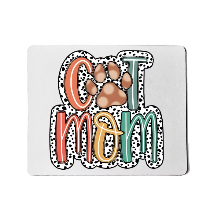 Cat Mom Cat Paw Mama Mousepad