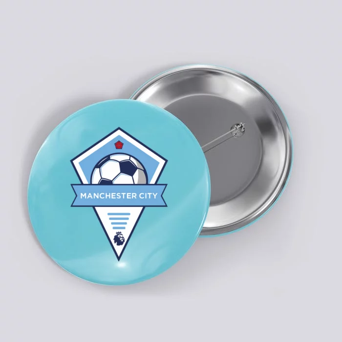 Cool Man City Soccer Team Button