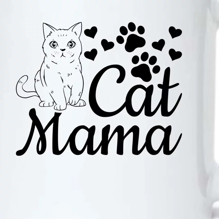 Cat Mama Cute Cat Mom Cat Lover Gift Cat Mama Gift Black Color Changing Mug