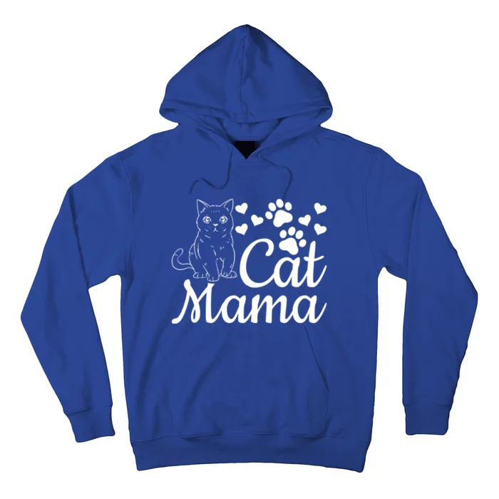 Cat Mama Cute Cat Mom Cat Lover Gift Cat Mama Gift Hoodie