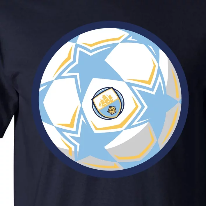 Cool Man City Soccer Team Ball Tall T-Shirt