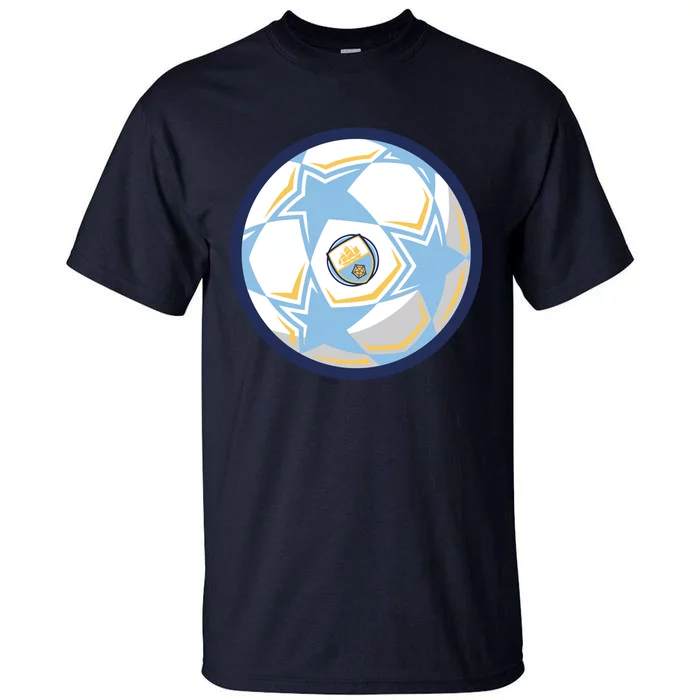 Cool Man City Soccer Team Ball Tall T-Shirt