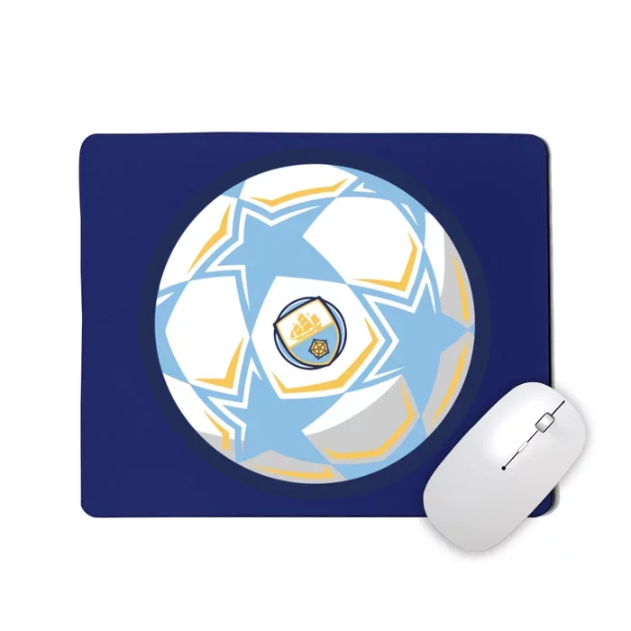 Cool Man City Soccer Team Ball Mousepad