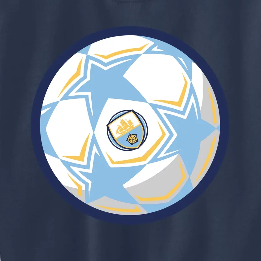 Cool Man City Soccer Team Ball Kids Sweatshirt