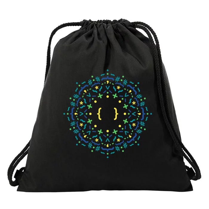 Code Mandala Css Drawstring Bag